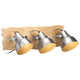 Vidaxl Wall Lamp Industrial E27 68x23 cm Mangohout Silver Colored