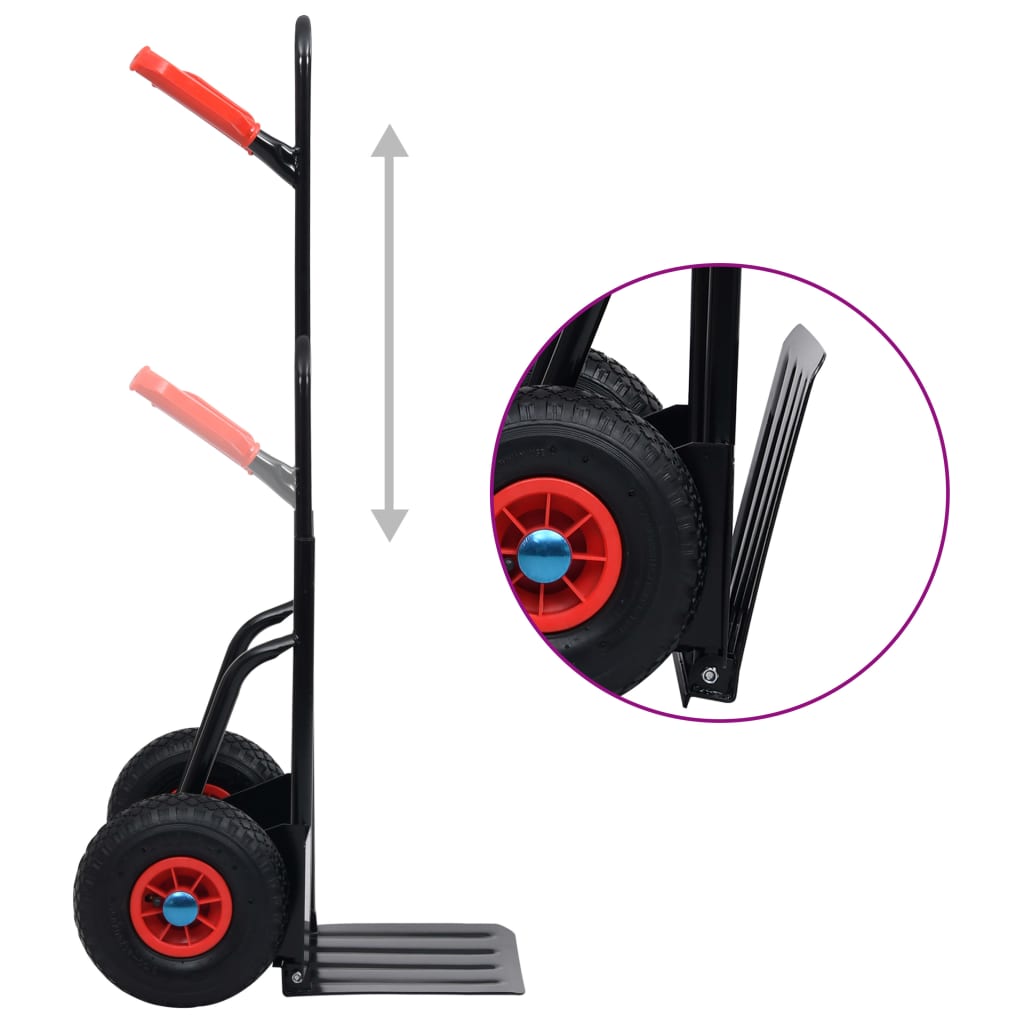 Diable télescopique Vidaxx 200 kg noir et rouge