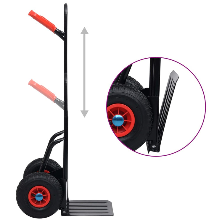 Diable télescopique Vidaxx 200 kg noir et rouge