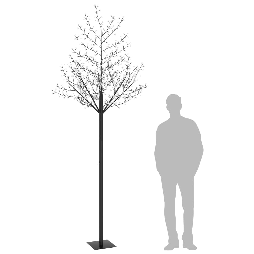 Vidaxl Christmas Tree 600 LEDS BLUE LUMIÈRE CHERRY BLOSSOM 300 cm