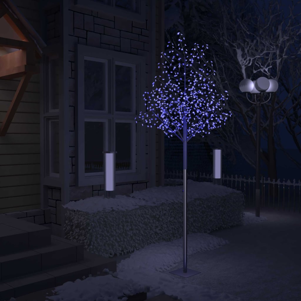 Vidaxl Christmas Tree 600 LEDS BLUE LUMIÈRE CHERRY BLOSSOM 300 cm
