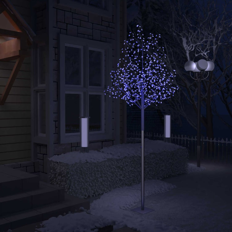 Vidaxl Christmas Tree 600 LEDS BLUE LUMIÈRE CHERRY BLOSSOM 300 cm