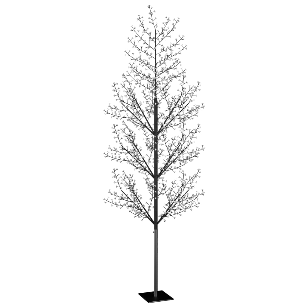 Vidaxl Christmas Tree 1200 LEDS chauffeur blanc clair fleur de cerise 400 cm