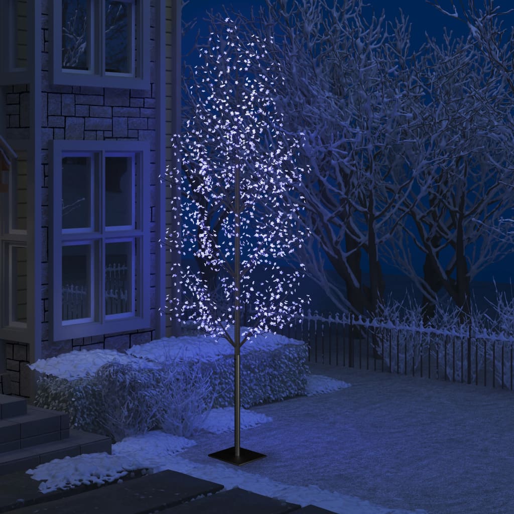 Vidaxl Christmas Tree 1200 LEDS BLUE LUMIÈRE CHERRY BLOSSOM 400 cm