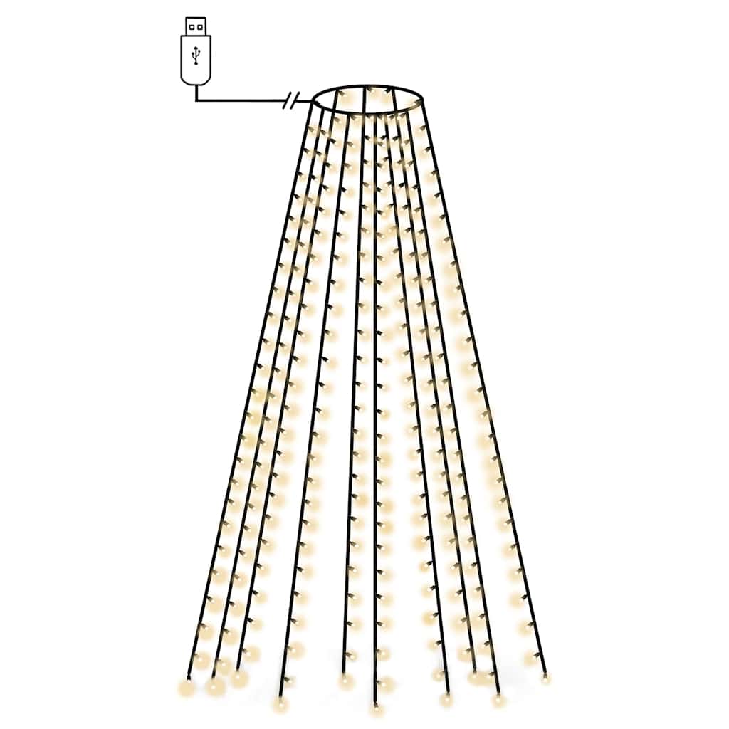 Éclairage d'arbre de Noël Vidaxl avec 250 LEDS Net 250 cm