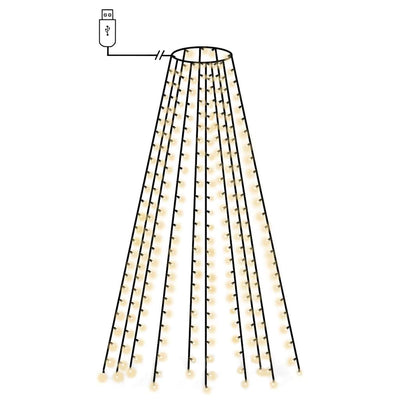 Éclairage d'arbre de Noël Vidaxl avec 250 LEDS Net 250 cm
