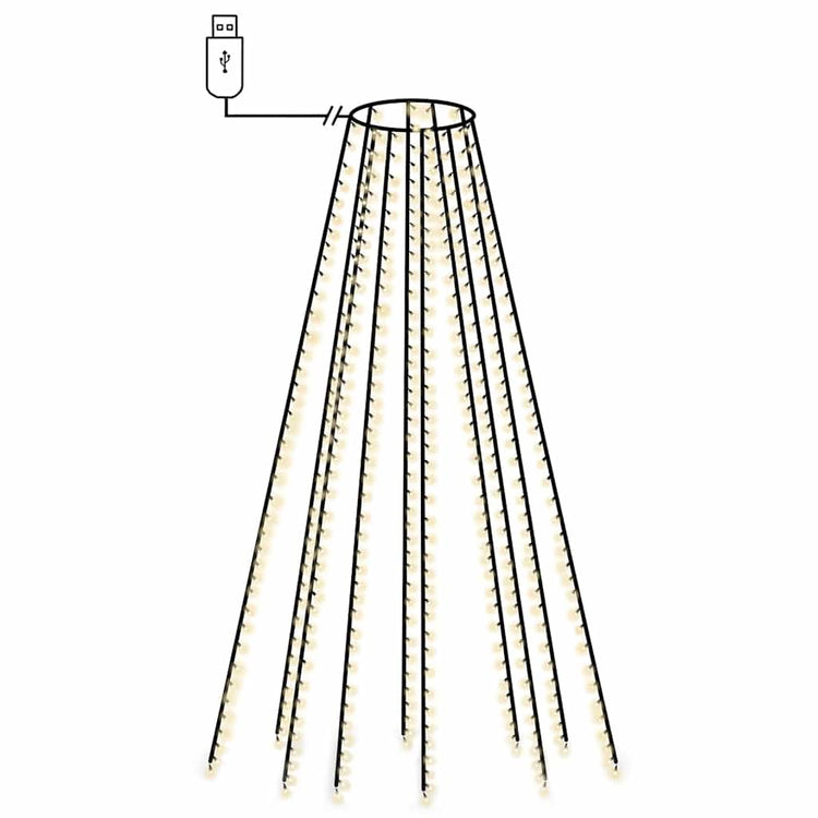 Éclairage d'arbre de Noël Vidaxl avec 500 LED Net 500 cm
