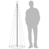Vidaxl kegelkerstboom 100 LED-White 70x180 cm