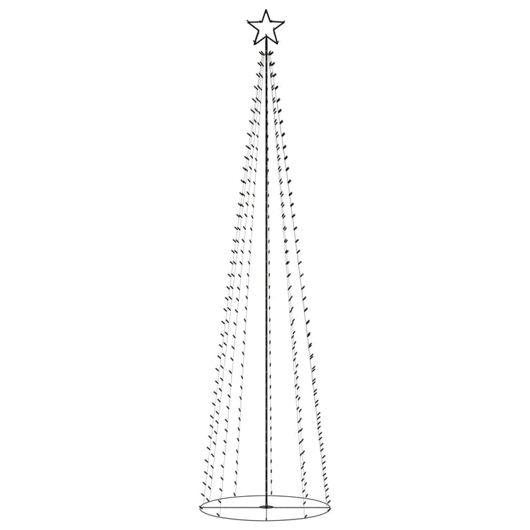 Vidaxl kegelkerstboom 400 LED multicolores 100x360 cm
