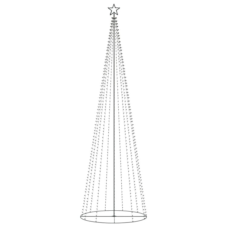 Vidaxl kegelkerstboom 752 LED multicolore 160x500 cm