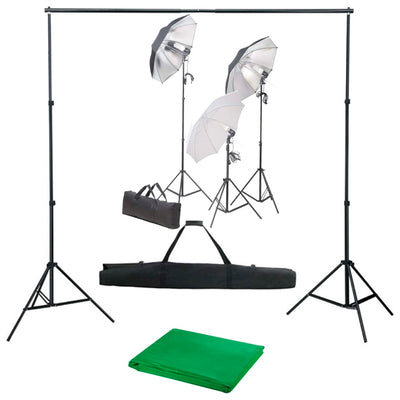 Ensemble de studio photo vidaxl avec ensemble d'éclairage et arrière-plan