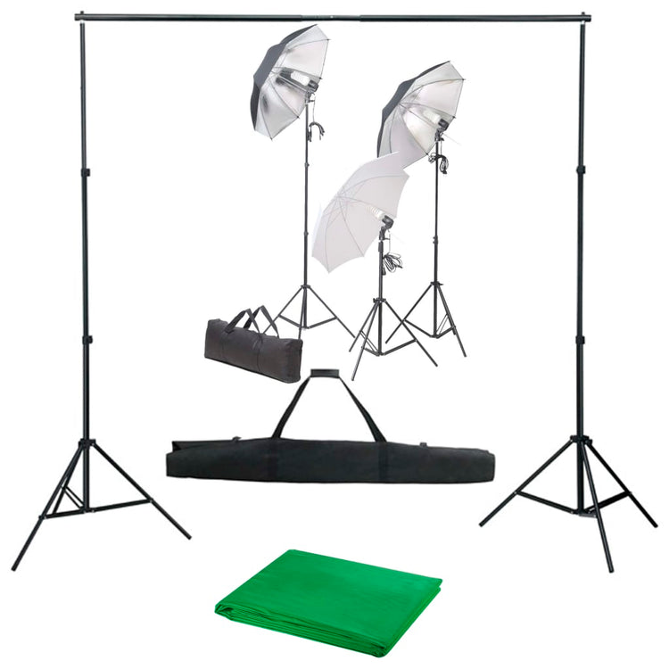 Ensemble de studio photo vidaxl avec ensemble d'éclairage et arrière-plan
