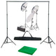 Ensemble de studio photo vidaxl avec ensemble d'éclairage et arrière-plan