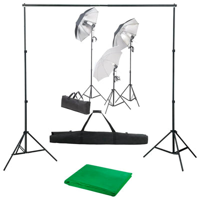Ensemble de studio photo vidaxl avec ensemble d'éclairage et arrière-plan