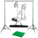 Ensemble de studio photo vidaxl avec ensemble d'éclairage et arrière-plan