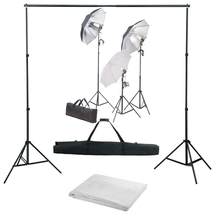Ensemble de studio photo vidaxl avec ensemble d'éclairage et arrière-plan