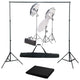 Ensemble de studio photo vidaxl avec ensemble d'éclairage et arrière-plan