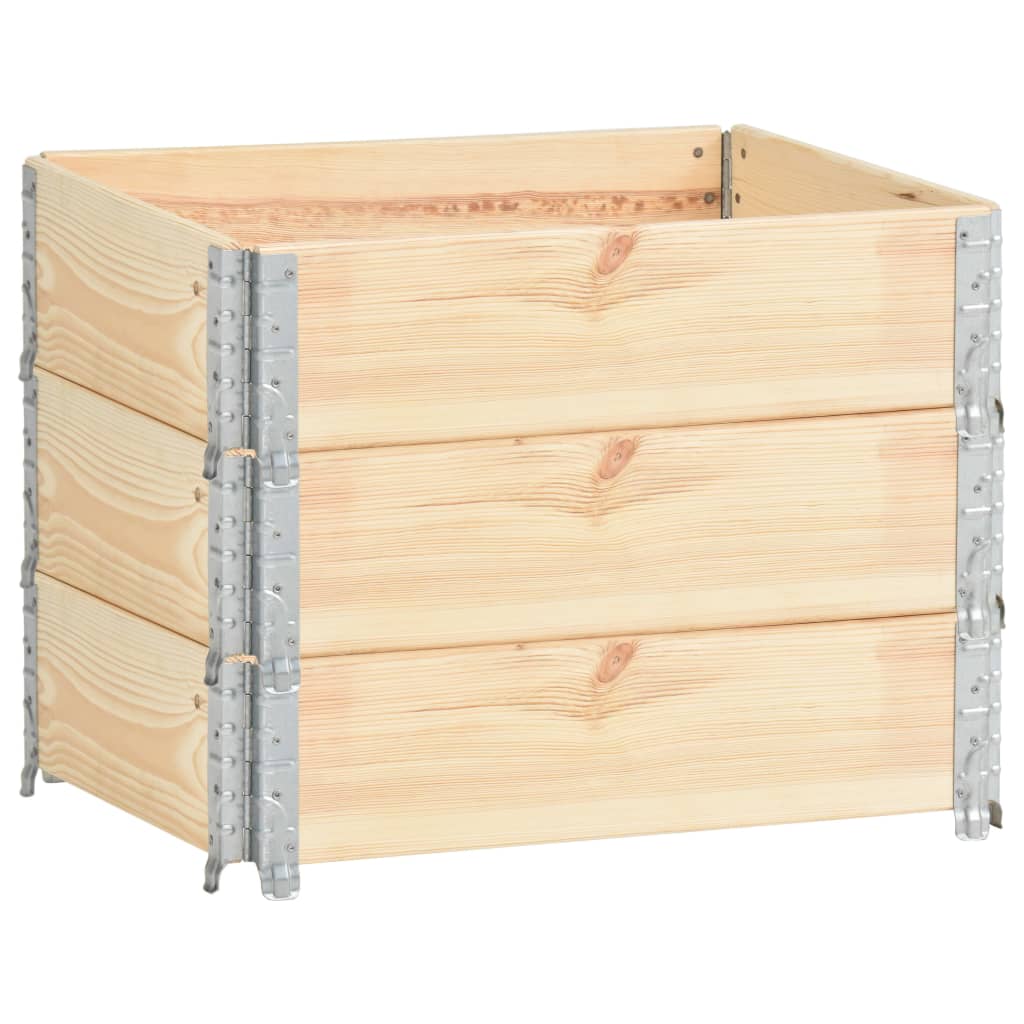 Vidaxl 3 St Planters Soulevés 60x80 cm Pine solide