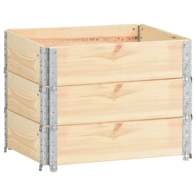 Vidaxl 3 St Planters Soulevés 60x80 cm Pine solide