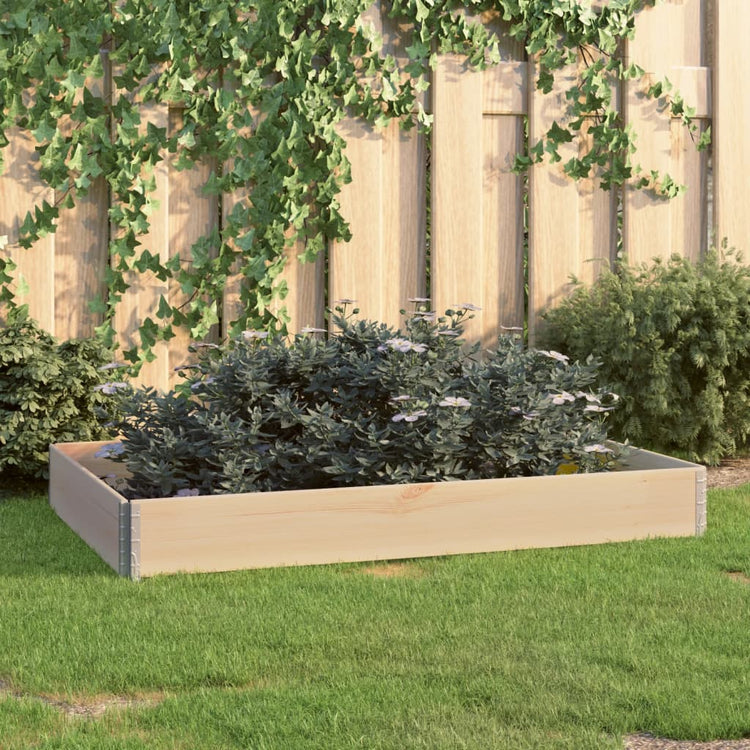 Planteur Vidaxl surélevé 100 x 15 cm de pin solide