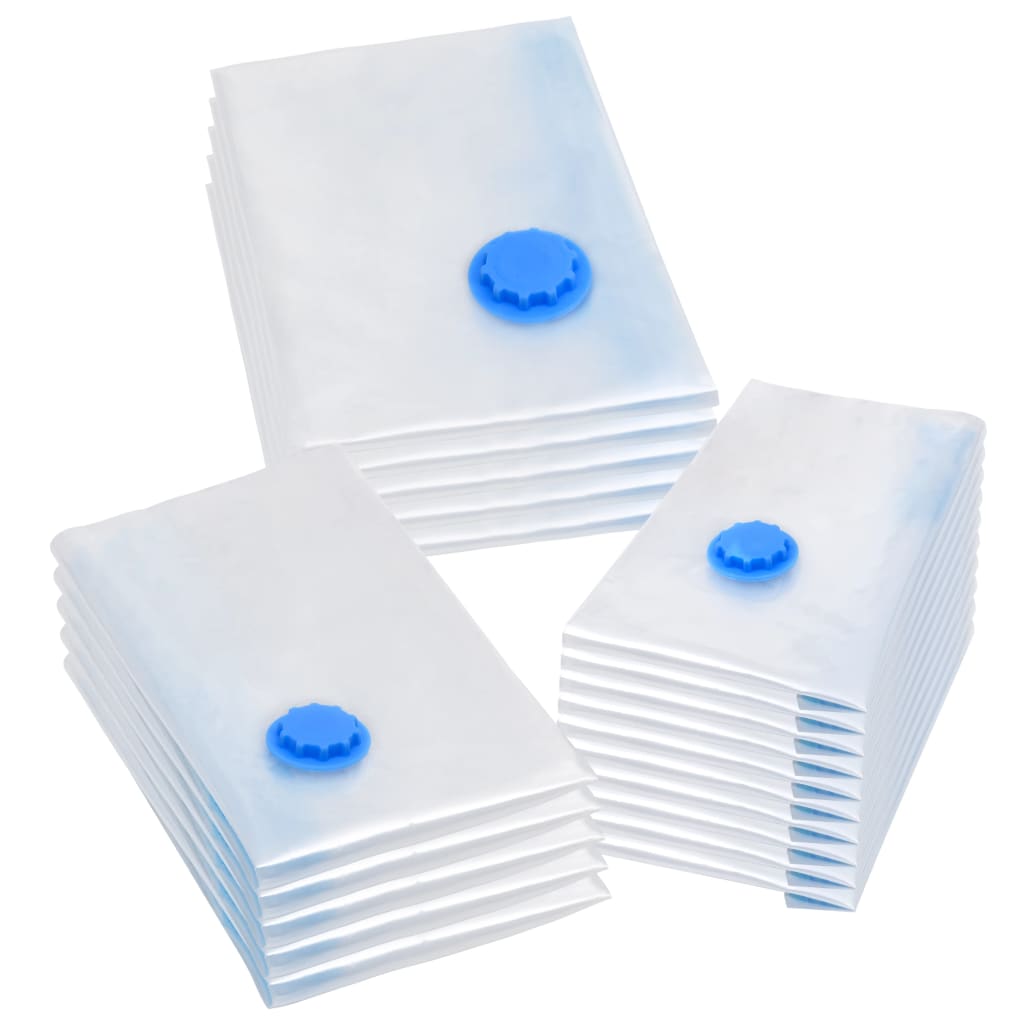 VidaXL Sacs de rangement sous vide 20 pcs 3 tailles