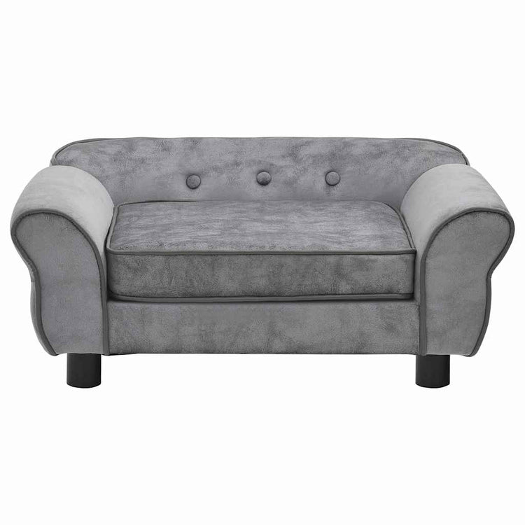Vidaxl Dog Bank 72x45x30 cm Gray en peluche