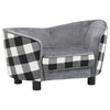 Vidaxl Dog Bank 68x38x38 cm Gray en peluche