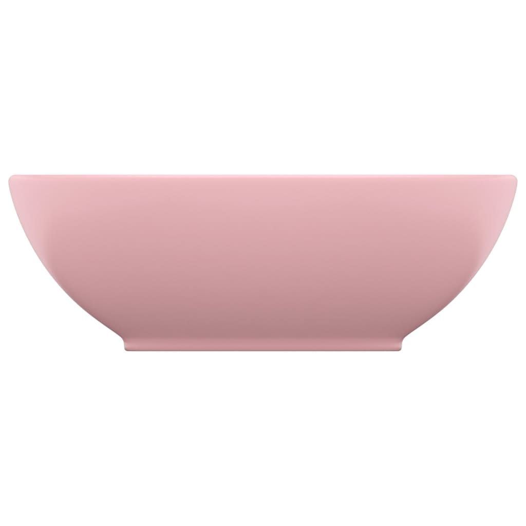 Vidaxl lavabo-lavabo ovale 40x33 cm en céramique rose