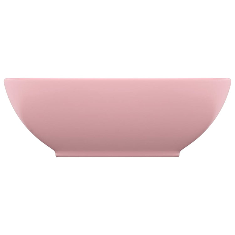 Vidaxl lavabo-lavabo ovale 40x33 cm en céramique rose