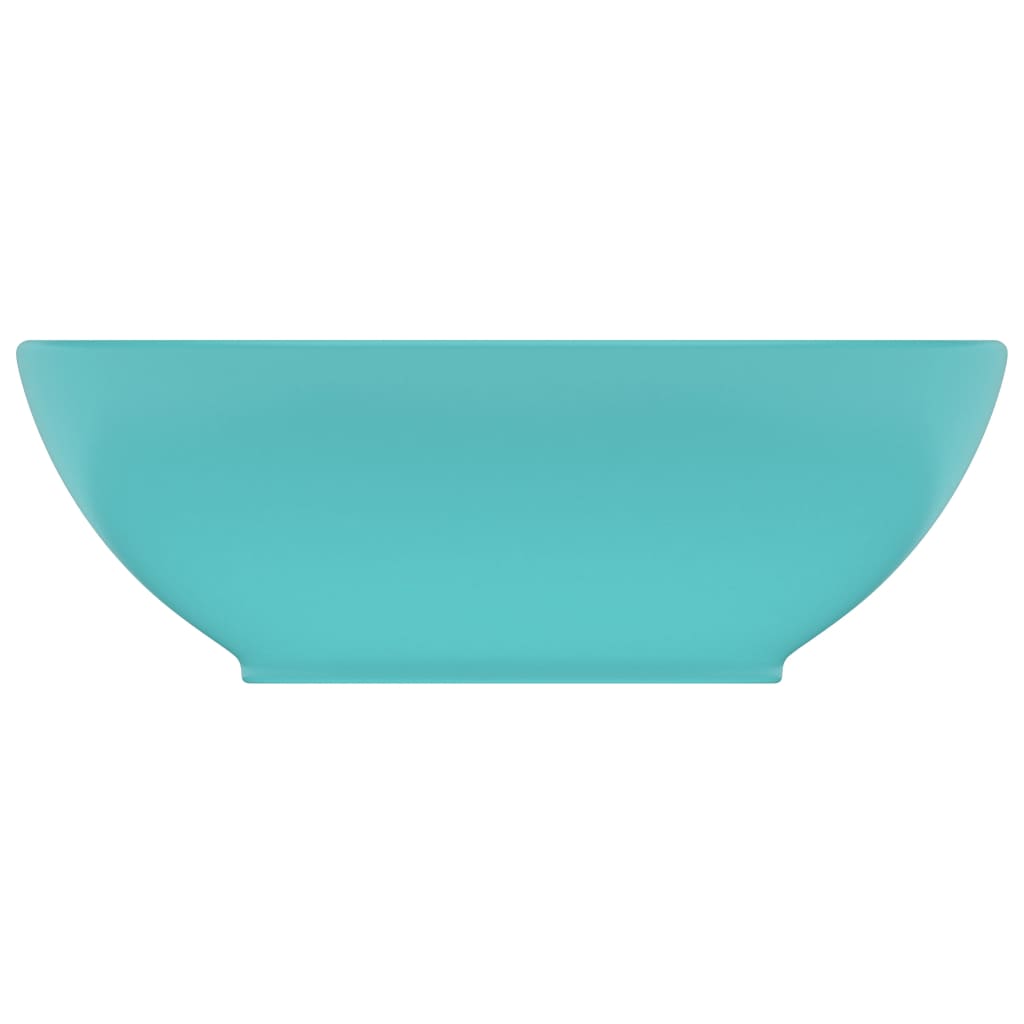 Vidaxl Washingin ovale 40x33 cm Céramique Matt vert clair