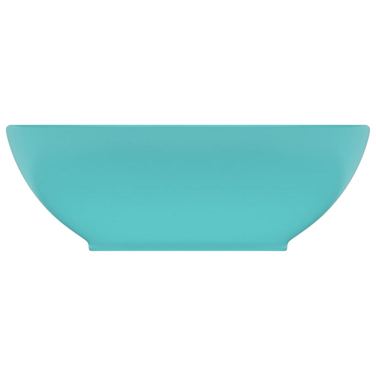Vidaxl Washingin ovale 40x33 cm Céramique Matt vert clair