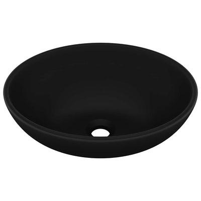 Vidaxl lavabo ovale 40x33 cm en céramique mat