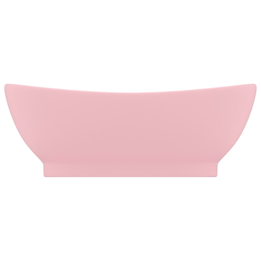 Vidaxl Washingin avec atterrissage ovale 58,5x39 cm Satpoze en céramique