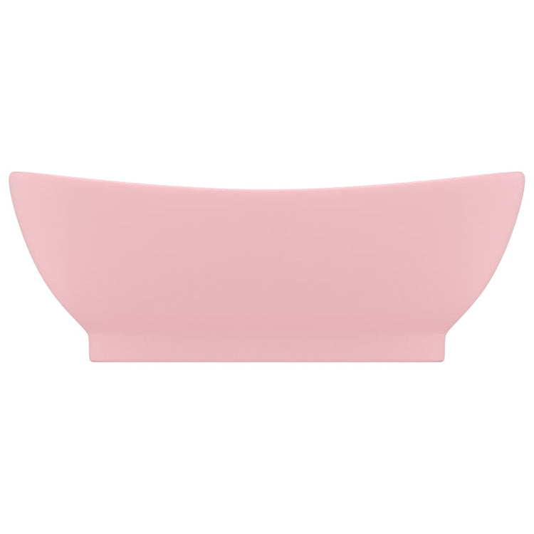 Vidaxl Washingin avec atterrissage ovale 58,5x39 cm Satpoze en céramique
