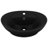 Vidaxl lavabo avec atterrissage ovale 58,5x39 cm en céramique mat