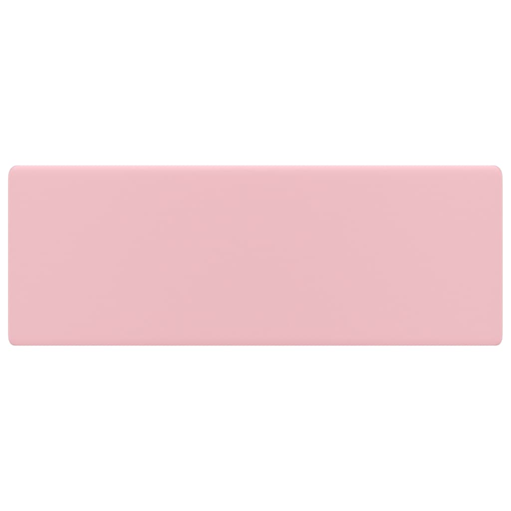 Vidaxl Washingin avec carré d'atterrissage 41x41 cm en rose de la semelle en céramique