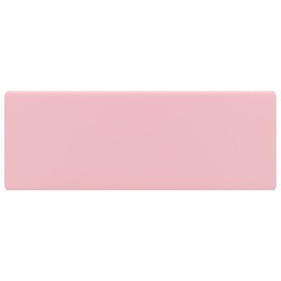 Vidaxl Washingin avec carré d'atterrissage 41x41 cm en rose de la semelle en céramique