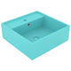 Vidaxl Washingin avec carré d'atterrissage 41x41 cm en céramique Matt vert clair