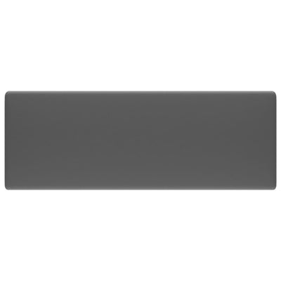 Vidaxl Washingin avec carré d'atterrissage 41x41cm en céramique Matt Gris foncé