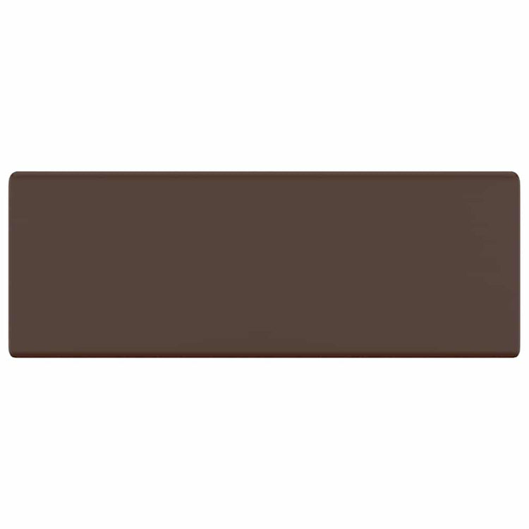 Vidaxl Washingin avec carré d'atterrissage 41x41cm en céramique marron foncé