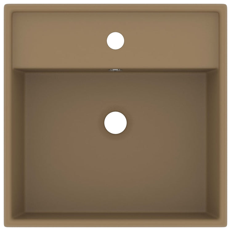 Vidaxl Washingin avec carré d'atterrissage de 41x41 cm crème de tapis de céramique