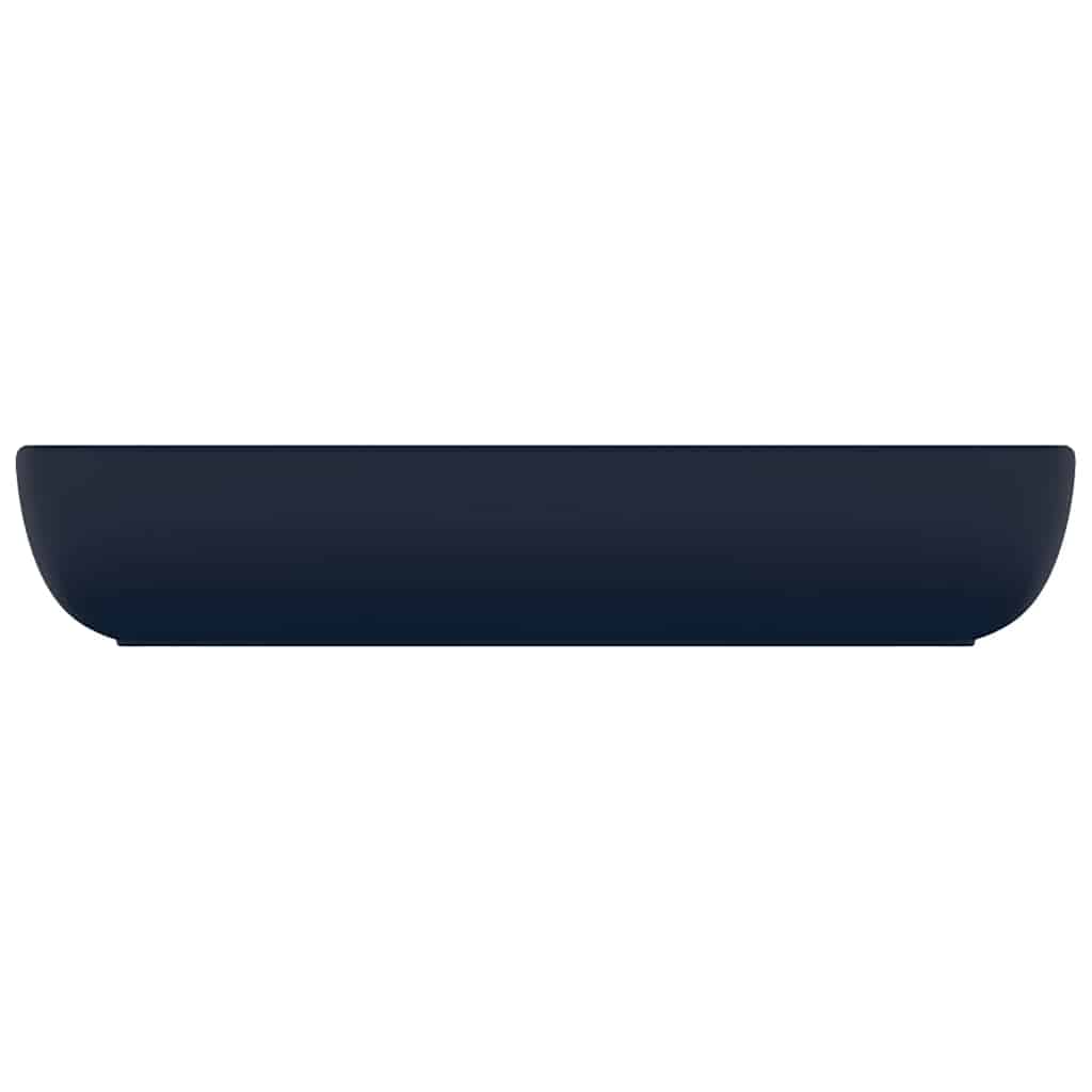 Vidaxl Washingin Rectangular 71x38 cm Mat de céramique bleu foncé