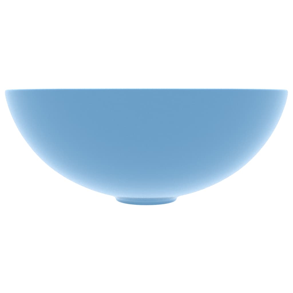 Vidaxl Washbasin Round Céramique bleu clair