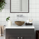 Vidaxl Washbasin Round Céramique Matcream