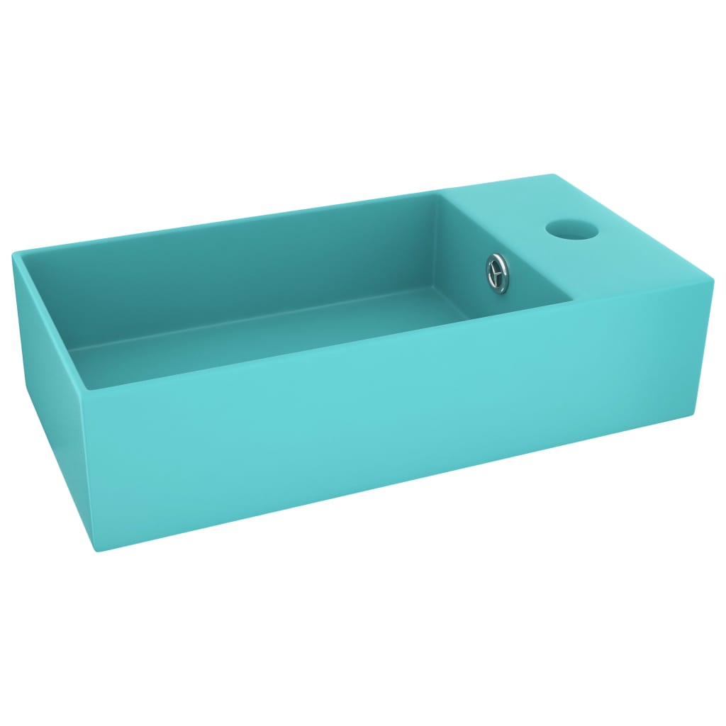 Vidaxl Washingin avec atterrissage en céramique vert clair