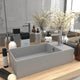 Vidaxl Washingin avec atterrissage en céramique gris clair