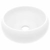 Vidaxl Washingin autour de 40x15 cm Mat de céramique blanc