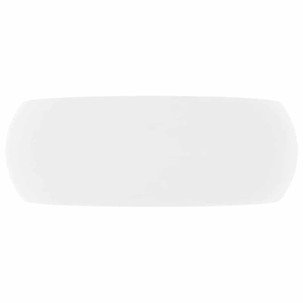 Vidaxl Washingin autour de 40x15 cm Mat de céramique blanc
