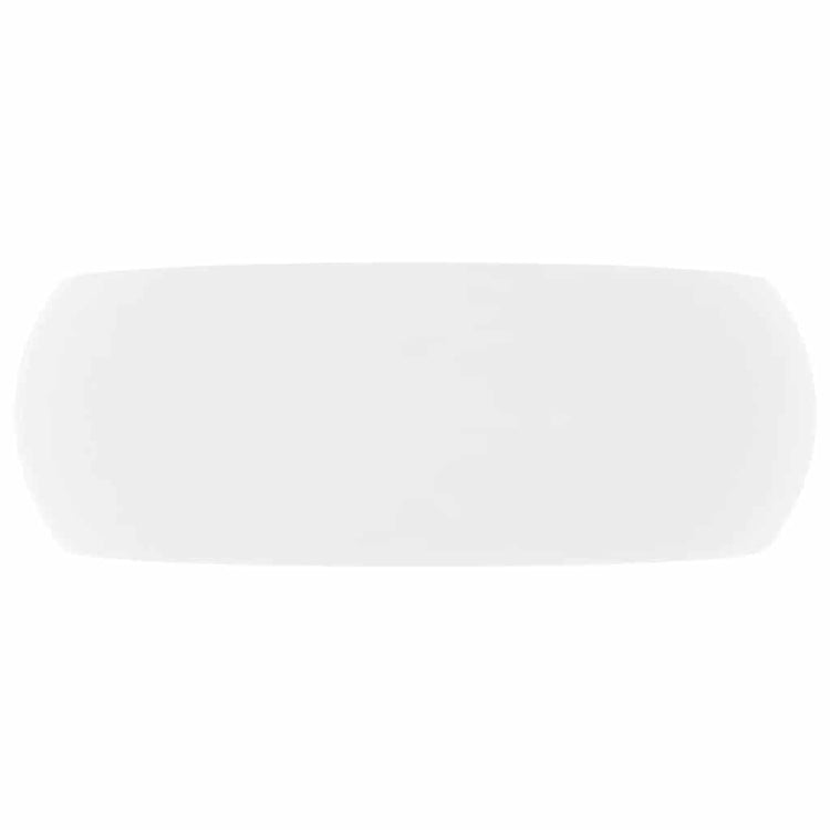 Vidaxl Washingin autour de 40x15 cm Mat de céramique blanc