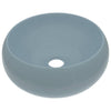Vidaxl Washbasin Round 40x15 cm Céramique Matt bleu clair